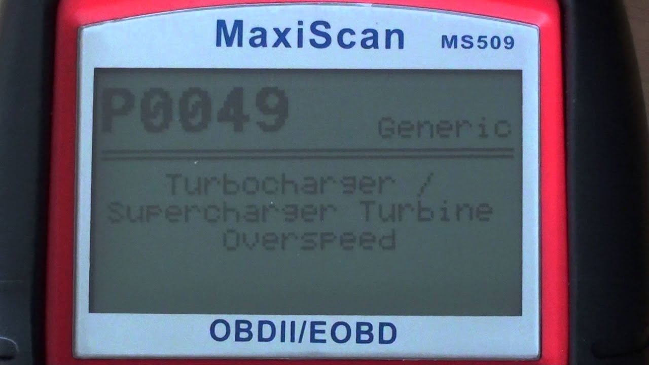 P0049 OBD II ట్రబుల్ కోడ్